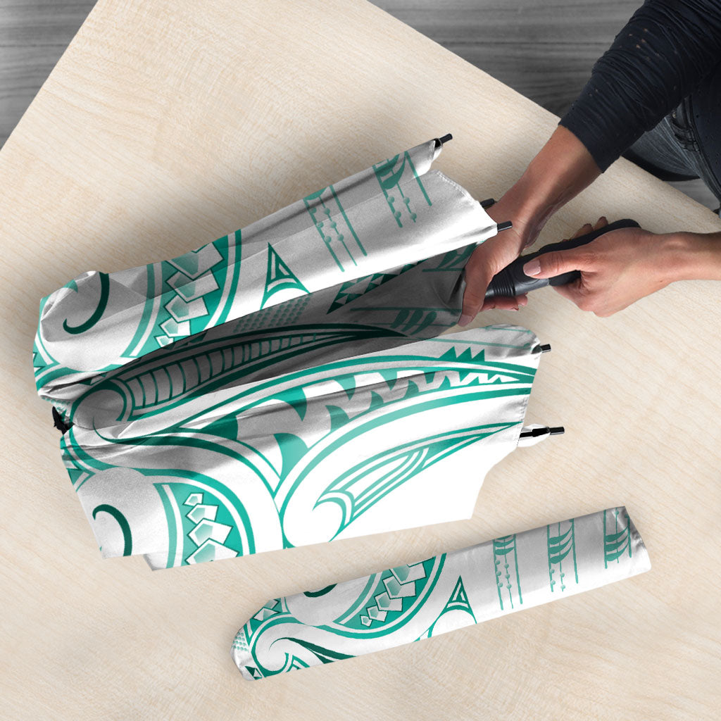 Maori Rugby Custom Ngaru Mangopare Umbrella Karikiorangi Taniwha Motif