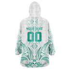 Maori Rugby Custom Ngaru Mangopare Wearable Blanket Hoodie Karikiorangi Taniwha Motif