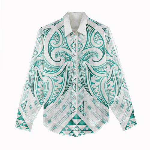 Maori Rugby Custom Ngaru Mangopare Women Casual Shirt Karikiorangi Taniwha Motif