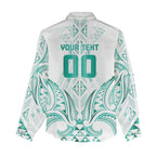 Maori Rugby Custom Ngaru Mangopare Women Casual Shirt Karikiorangi Taniwha Motif