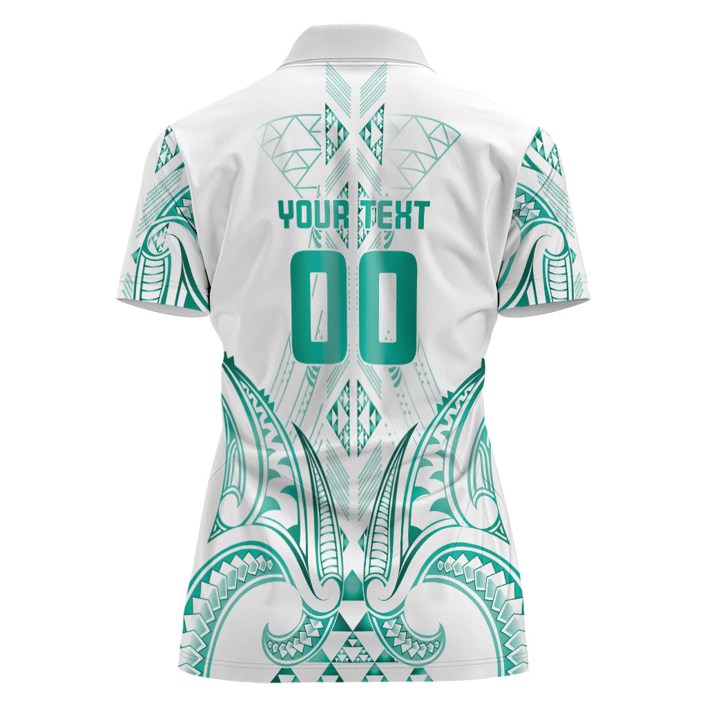 Maori Rugby Custom Ngaru Mangopare Women Polo Shirt Karikiorangi Taniwha Motif
