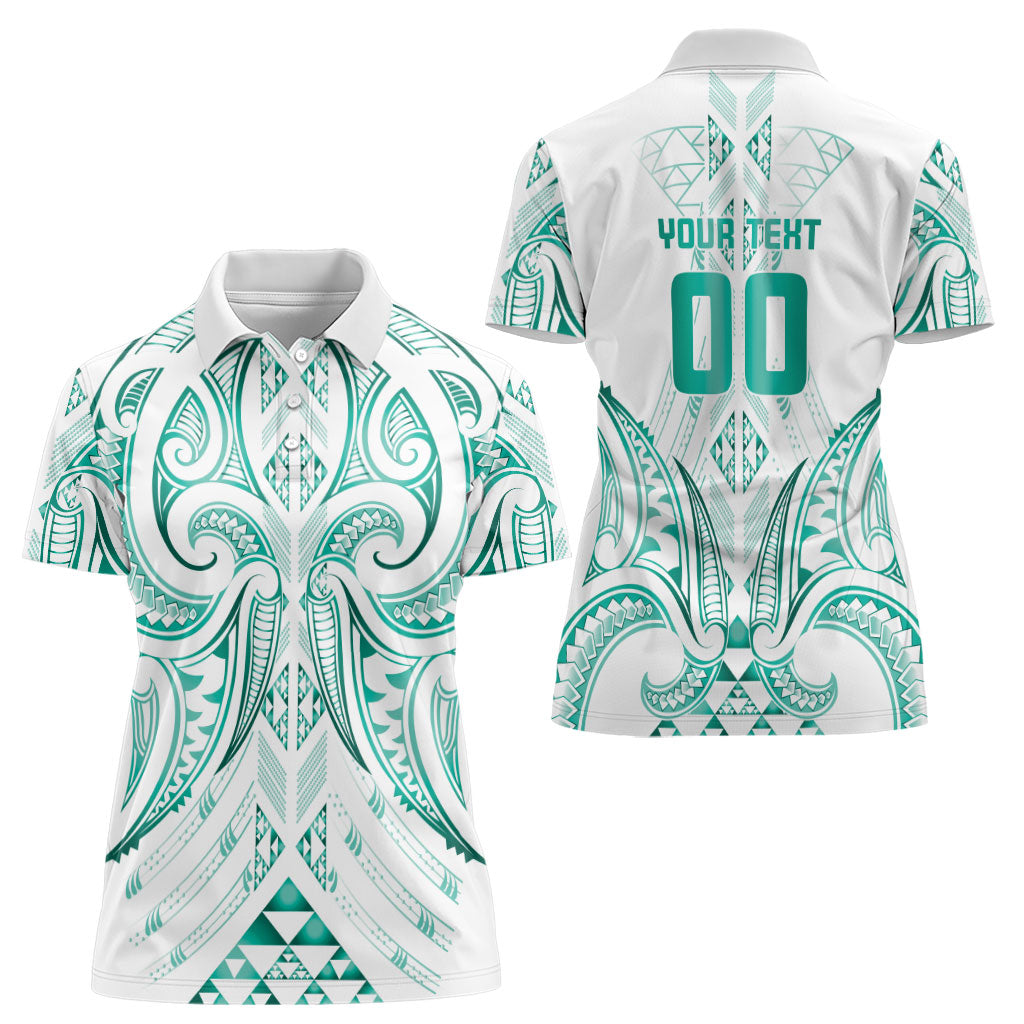 Maori Rugby Custom Ngaru Mangopare Women Polo Shirt Karikiorangi Taniwha Motif