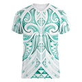 Maori Rugby Custom Ngaru Mangopare Women V-Neck T-Shirt Karikiorangi Taniwha Motif