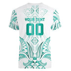Maori Rugby Custom Ngaru Mangopare Women V-Neck T-Shirt Karikiorangi Taniwha Motif