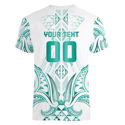 Maori Rugby Custom Ngaru Mangopare Women V-Neck T-Shirt Karikiorangi Taniwha Motif