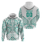 Maori Rugby Custom Ngaru Mangopare Zip Hoodie Karikiorangi Taniwha Motif