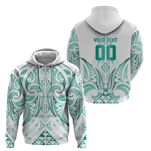 Maori Rugby Custom Ngaru Mangopare Zip Hoodie Karikiorangi Taniwha Motif