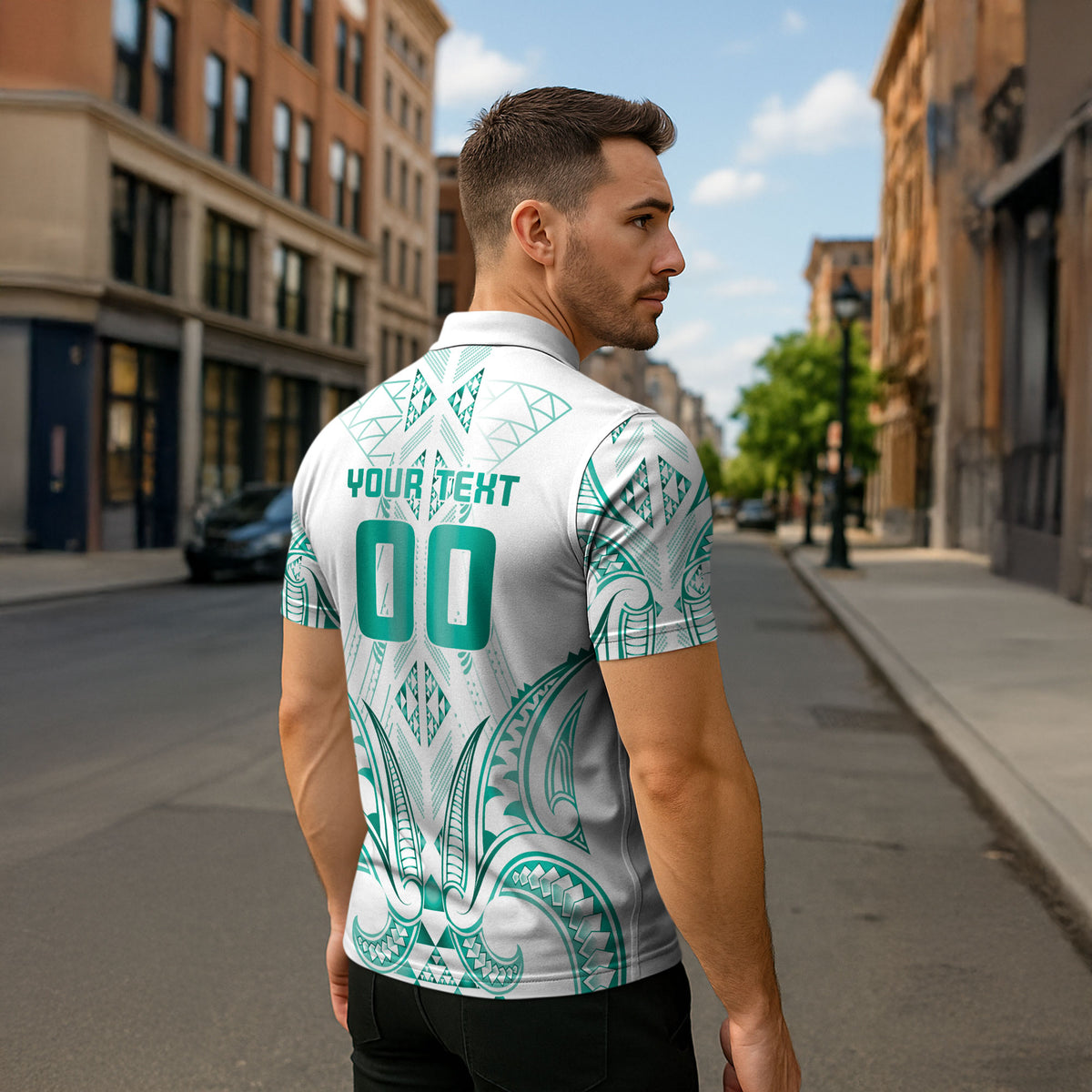 Maori Rugby Custom Ngaru Mangopare Zipper Polo Shirt Karikiorangi Taniwha Motif