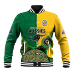 Custom Australia Cricket Spirit 2026 Baseball Jacket World T20 Edition - Aussie Color Aboriginal Motif - Aussie Hoodie