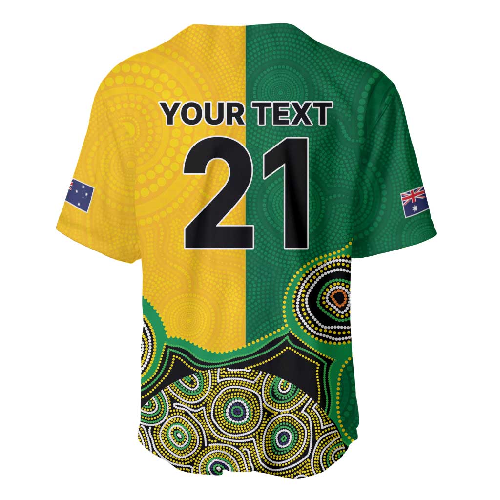 Custom Australia Cricket Spirit 2026 Baseball Jersey World T20 Edition - Aussie Color Aboriginal Motif - Aussie Hoodie