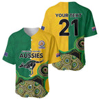 Custom Australia Cricket Spirit 2026 Baseball Jersey World T20 Edition - Aussie Color Aboriginal Motif - Aussie Hoodie