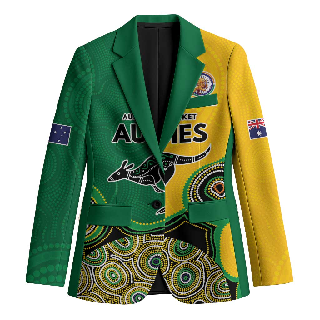 Custom Australia Cricket Spirit 2026 Blazer World T20 Edition - Aussie Color Aboriginal Motif - Aussie Hoodie