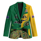 Custom Australia Cricket Spirit 2026 Blazer World T20 Edition - Aussie Color Aboriginal Motif - Aussie Hoodie