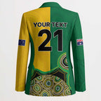 Custom Australia Cricket Spirit 2026 Blazer World T20 Edition - Aussie Color Aboriginal Motif - Aussie Hoodie