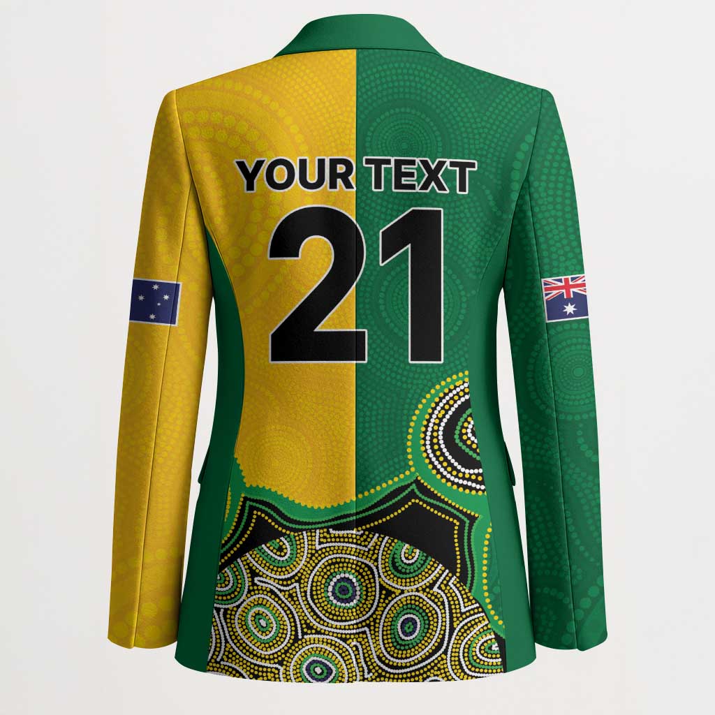 Custom Australia Cricket Spirit 2026 Blazer World T20 Edition - Aussie Color Aboriginal Motif - Aussie Hoodie