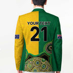 Custom Australia Cricket Spirit 2026 Blazer World T20 Edition - Aussie Color Aboriginal Motif - Aussie Hoodie