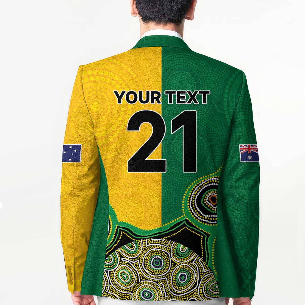 Custom Australia Cricket Spirit 2026 Blazer World T20 Edition - Aussie Color Aboriginal Motif - Aussie Hoodie