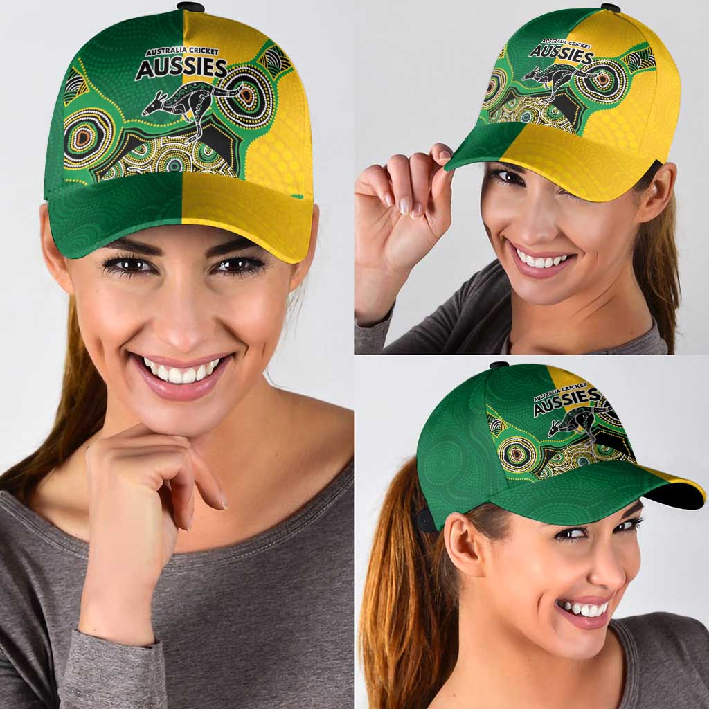 Australia Cricket Spirit 2026 Classic Cap World T20 Edition - Aussie Color Aboriginal Motif - Aussie Hoodie