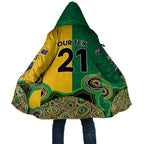 Custom Australia Cricket Spirit 2026 Cloak World T20 Edition - Aussie Color Aboriginal Motif - Aussie Hoodie