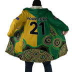 Custom Australia Cricket Spirit 2026 Cloak World T20 Edition - Aussie Color Aboriginal Motif - Aussie Hoodie