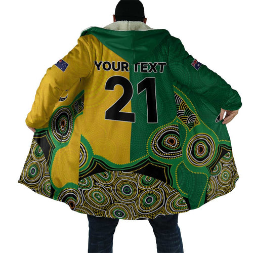 Custom Australia Cricket Spirit 2026 Cloak World T20 Edition - Aussie Color Aboriginal Motif - Aussie Hoodie