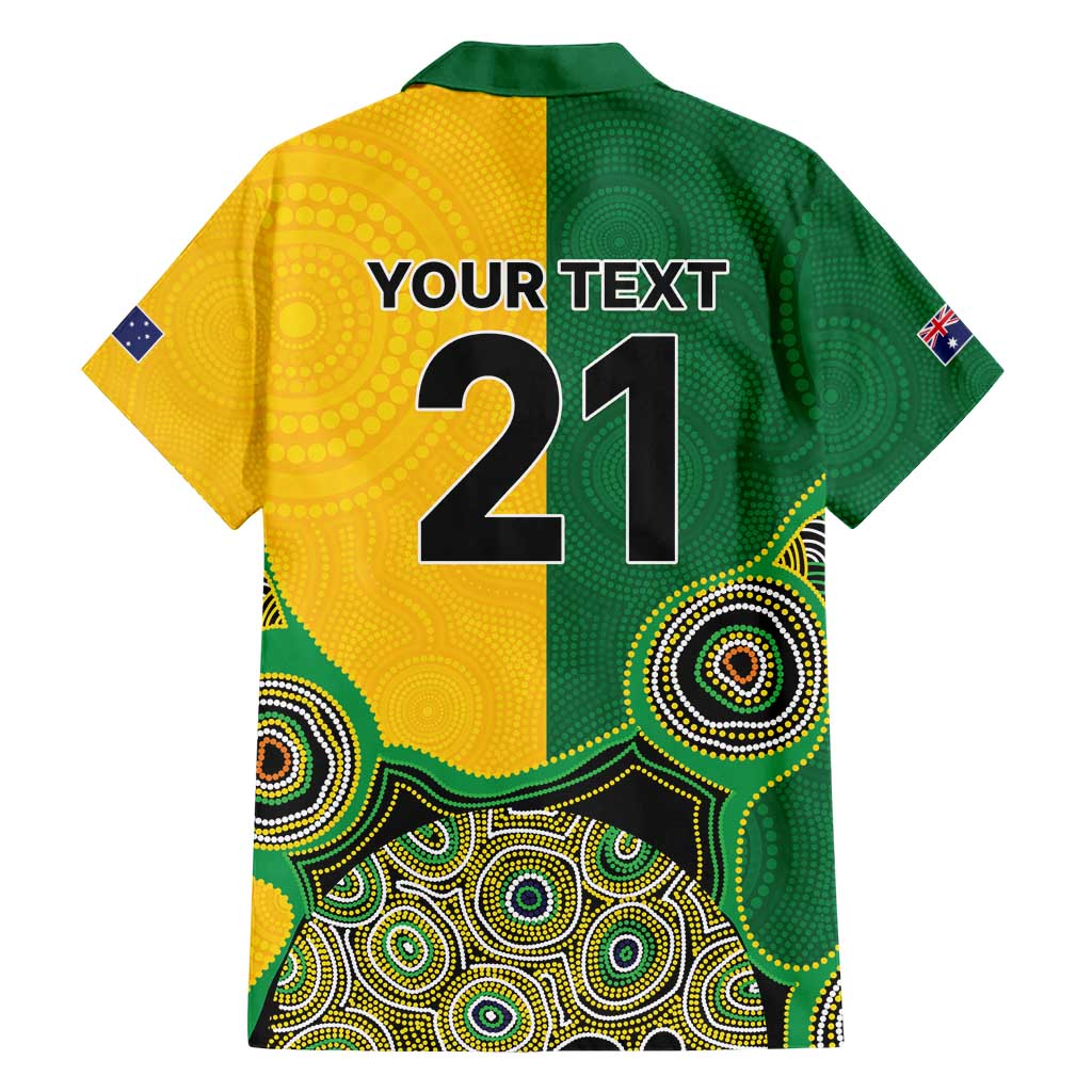 Custom Australia Cricket Spirit 2026 Hawaiian Shirt World T20 Edition - Aussie Color Aboriginal Motif - Aussie Hoodie