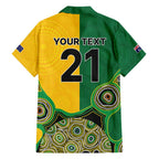 Custom Australia Cricket Spirit 2026 Hawaiian Shirt World T20 Edition - Aussie Color Aboriginal Motif - Aussie Hoodie