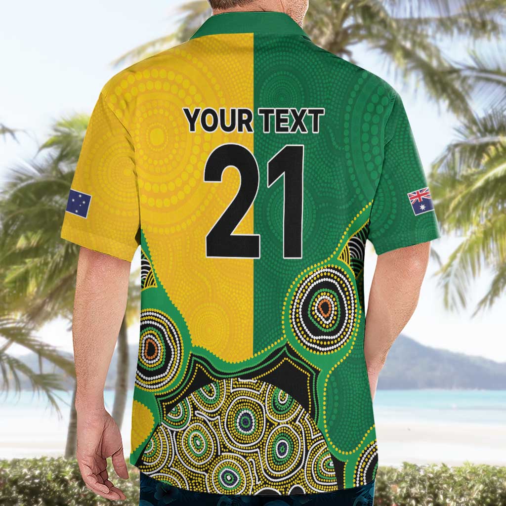 Custom Australia Cricket Spirit 2026 Hawaiian Shirt World T20 Edition - Aussie Color Aboriginal Motif - Aussie Hoodie