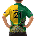 Custom Australia Cricket Spirit 2026 Hawaiian Shirt World T20 Edition - Aussie Color Aboriginal Motif - Aussie Hoodie