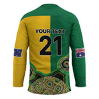 Custom Australia Cricket Spirit 2026 Hockey Jersey World T20 Edition - Aussie Color Aboriginal Motif - Aussie Hoodie