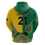 Custom Australia Cricket Spirit 2026 Hoodie World T20 Edition - Aussie Color Aboriginal Motif - Aussie Hoodie