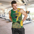 Custom Australia Cricket Spirit 2026 Men Tank Top World T20 Edition - Aussie Color Aboriginal Motif - Aussie Hoodie
