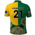 Custom Australia Cricket Spirit 2026 Polo Shirt World T20 Edition - Aussie Color Aboriginal Motif - Aussie Hoodie