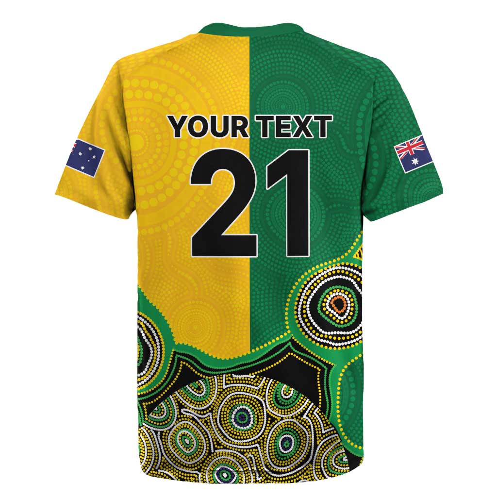 Custom Australia Cricket Spirit 2026 Rugby Jersey World T20 Edition - Aussie Color Aboriginal Motif - Aussie Hoodie