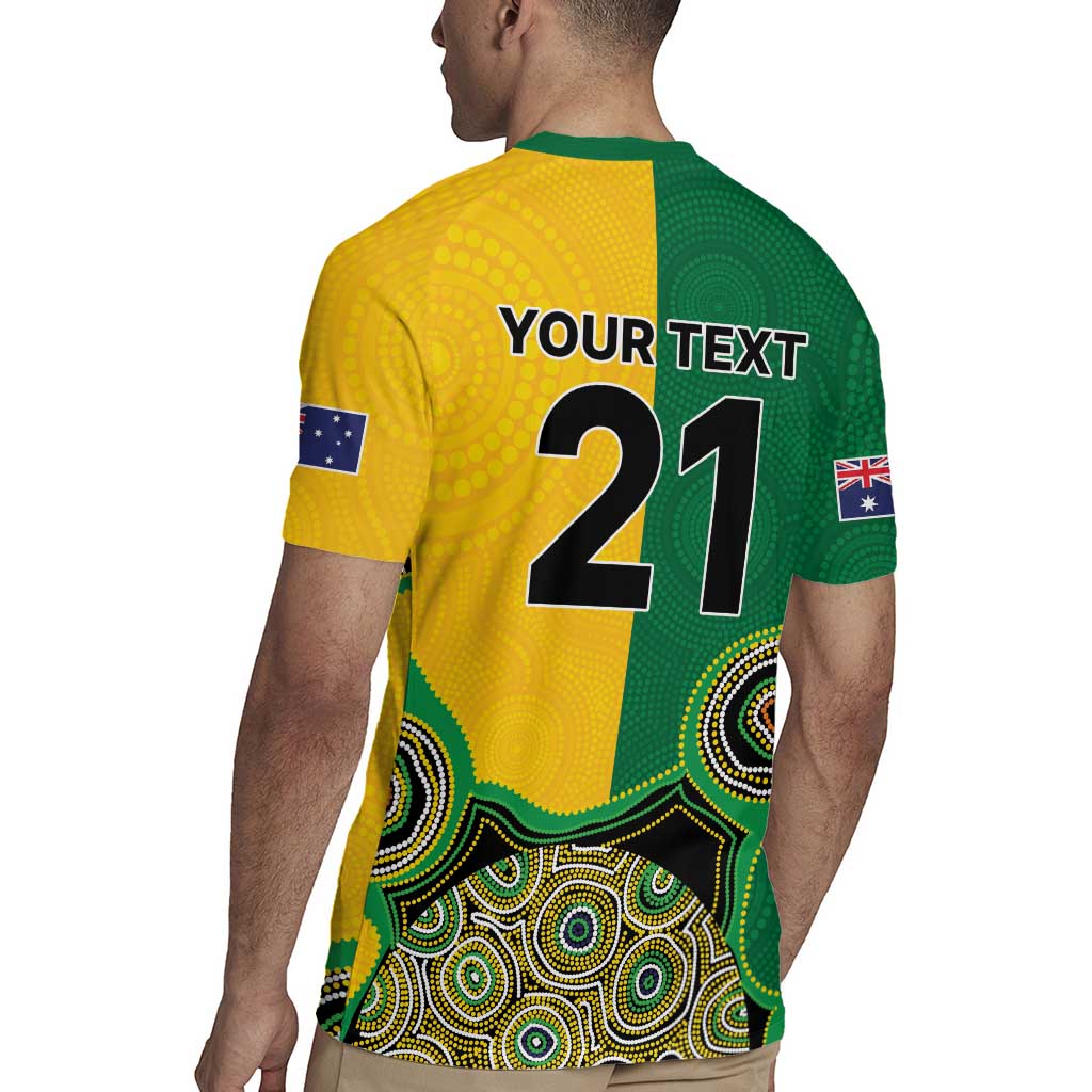 Custom Australia Cricket Spirit 2026 Rugby Jersey World T20 Edition - Aussie Color Aboriginal Motif - Aussie Hoodie