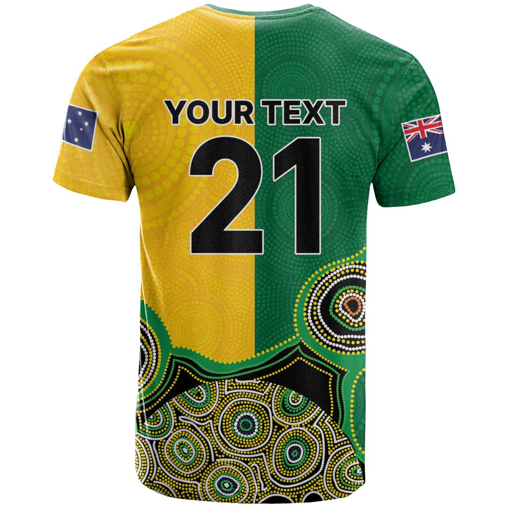 Custom Australia Cricket Spirit 2026 T Shirt World T20 Edition - Aussie Color Aboriginal Motif - Aussie Hoodie
