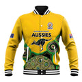 Custom Australia Cricket Spirit 2026 Baseball Jacket World T20 Edition - Gold Aboriginal - Aussie Hoodie