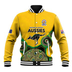 Custom Australia Cricket Spirit 2026 Baseball Jacket World T20 Edition - Gold Aboriginal - Aussie Hoodie