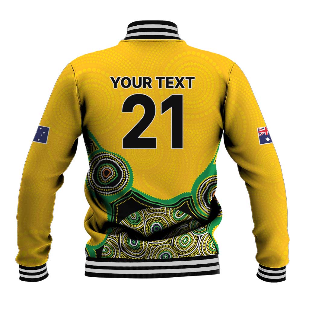Custom Australia Cricket Spirit 2026 Baseball Jacket World T20 Edition - Gold Aboriginal - Aussie Hoodie