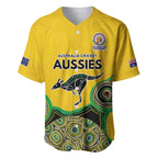 Custom Australia Cricket Spirit 2026 Baseball Jersey World T20 Edition - Gold Aboriginal - Aussie Hoodie