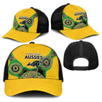 Australia Cricket Spirit 2026 Baseball Net Cap World T20 Edition - Gold Aboriginal - Aussie Hoodie