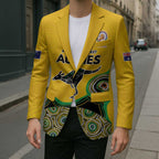 Custom Australia Cricket Spirit 2026 Blazer World T20 Edition - Gold Aboriginal - Aussie Hoodie