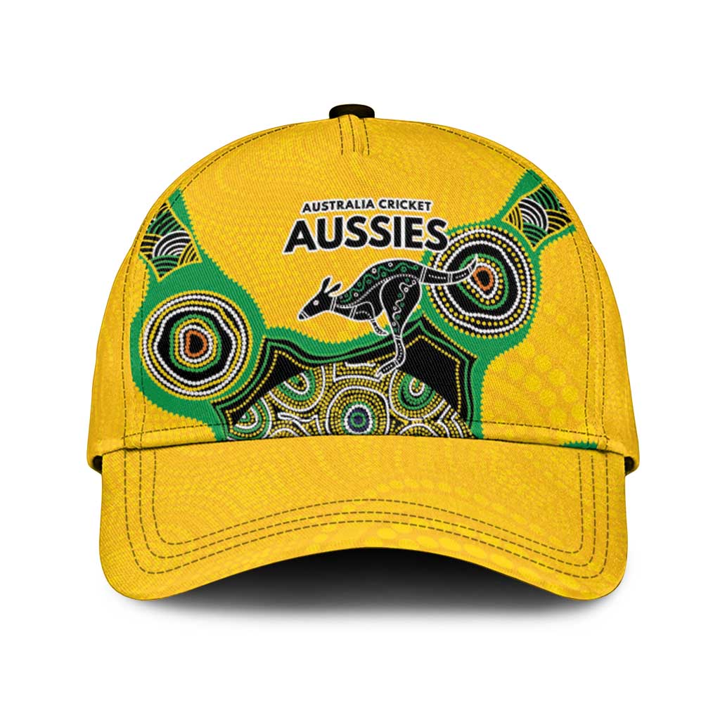 Australia Cricket Spirit 2026 Classic Cap World T20 Edition - Gold Aboriginal - Aussie Hoodie