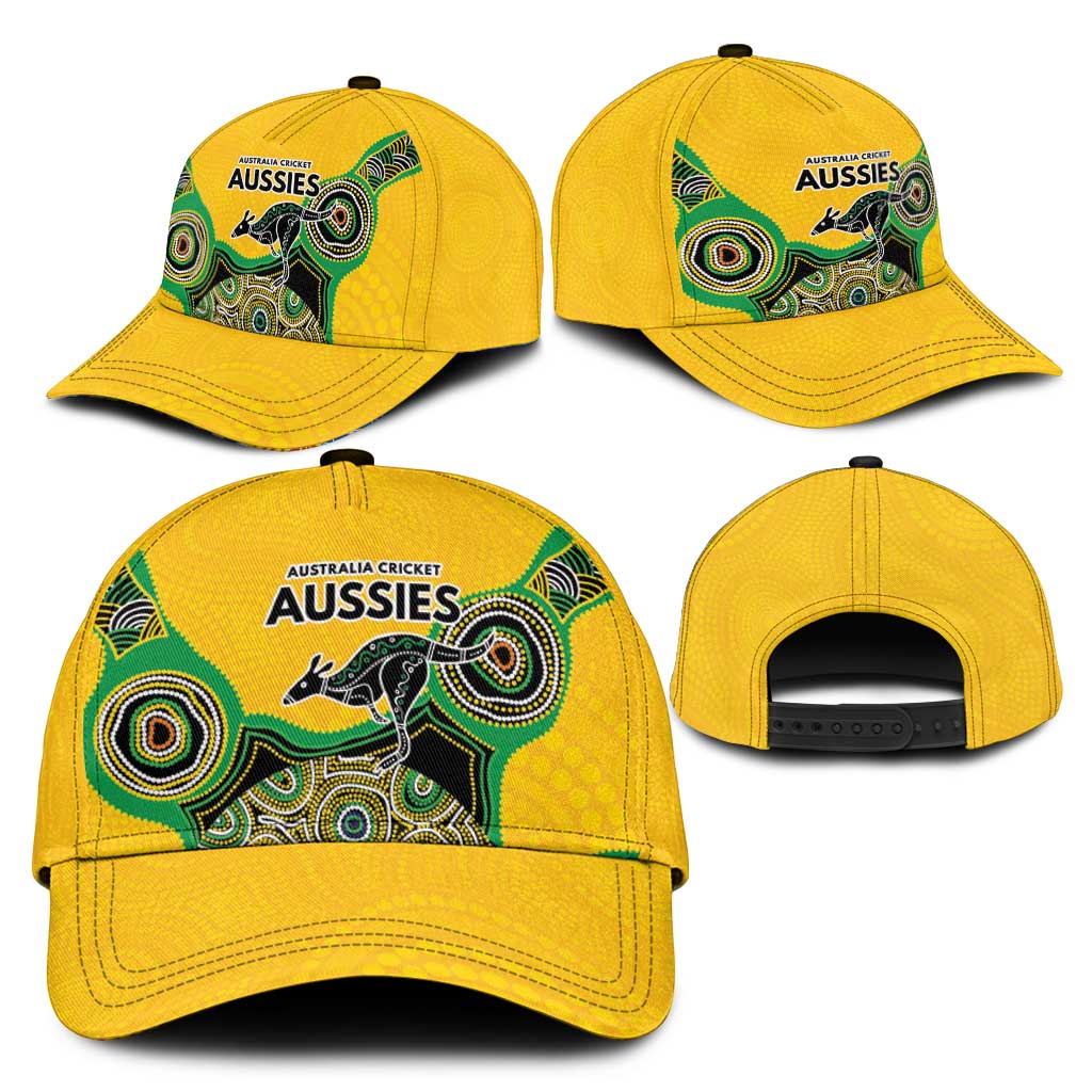 Australia Cricket Spirit 2026 Classic Cap World T20 Edition - Gold Aboriginal - Aussie Hoodie