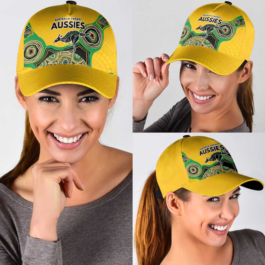 Australia Cricket Spirit 2026 Classic Cap World T20 Edition - Gold Aboriginal - Aussie Hoodie