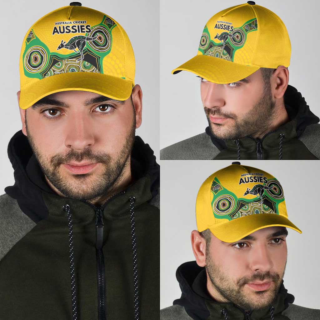 Australia Cricket Spirit 2026 Classic Cap World T20 Edition - Gold Aboriginal - Aussie Hoodie