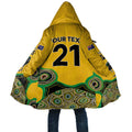 Custom Australia Cricket Spirit 2026 Cloak World T20 Edition - Gold Aboriginal - Aussie Hoodie