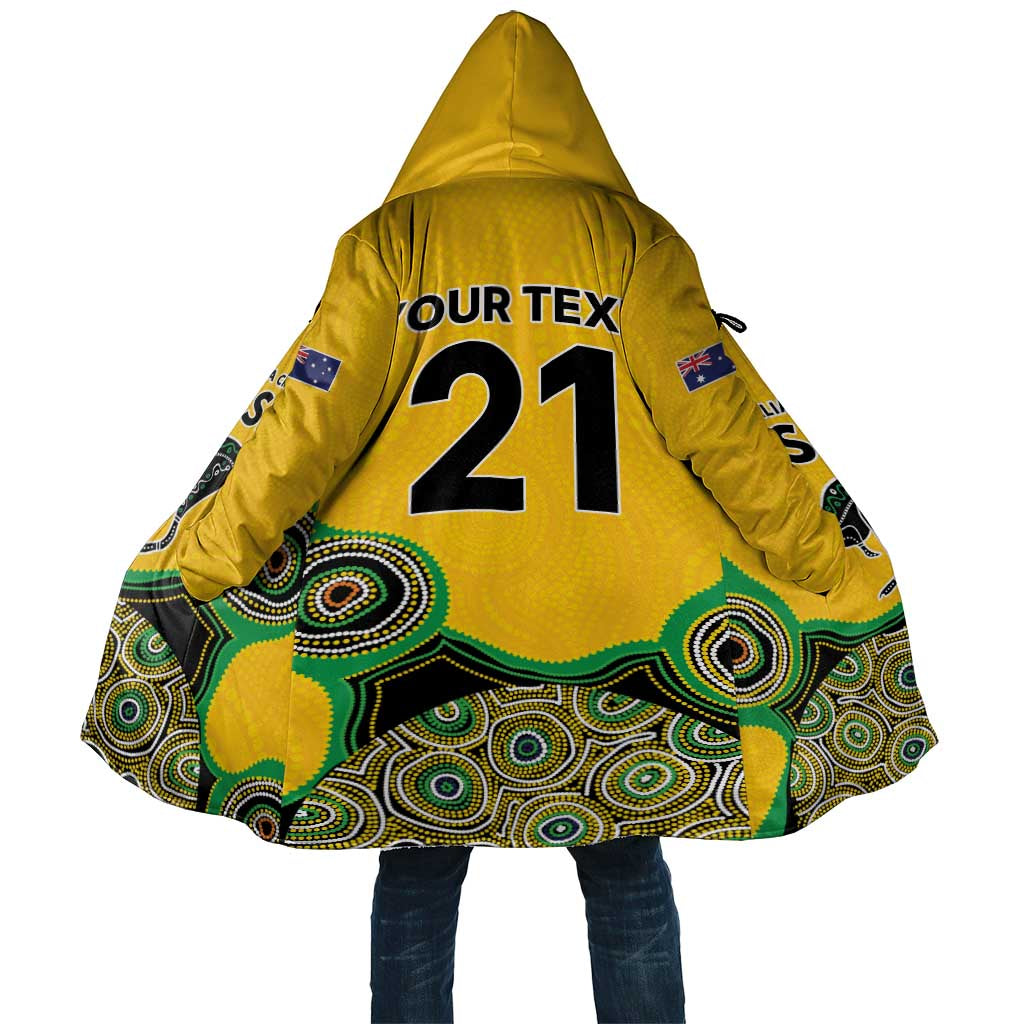 Custom Australia Cricket Spirit 2026 Cloak World T20 Edition - Gold Aboriginal - Aussie Hoodie