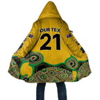 Custom Australia Cricket Spirit 2026 Cloak World T20 Edition - Gold Aboriginal - Aussie Hoodie
