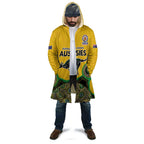 Custom Australia Cricket Spirit 2026 Cloak World T20 Edition - Gold Aboriginal - Aussie Hoodie